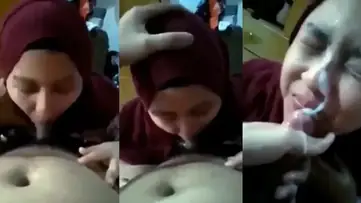 Crot Sperma Panas Muka Hijaber Montok Indo